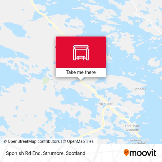 Sponish Rd End, Strumore map