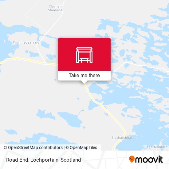 Road End, Lochportain map