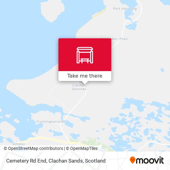 Cemetery Rd End, Clachan Sands map