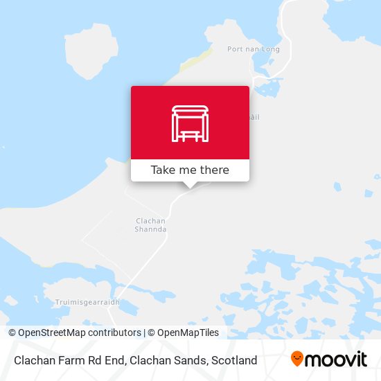 Clachan Farm Rd End, Clachan Sands map