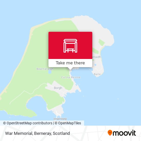 War Memorial, Berneray map