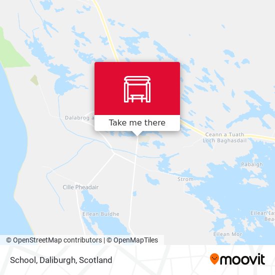 School, Daliburgh map