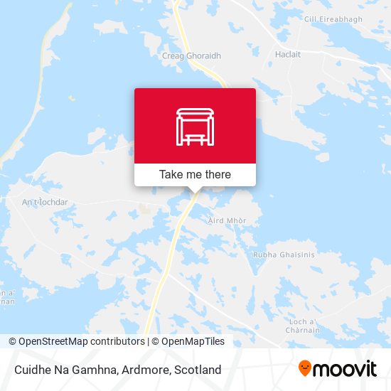 Cuidhe Na Gamhna, Ardmore map