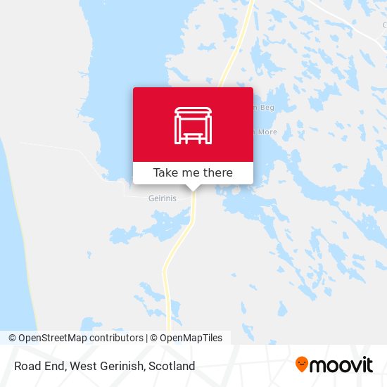 Road End, West Gerinish map