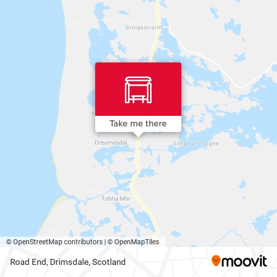 Road End, Drimsdale map