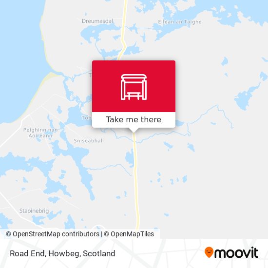 Road End, Howbeg map