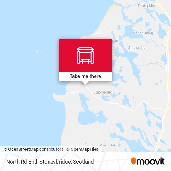 North Rd End, Stoneybridge map