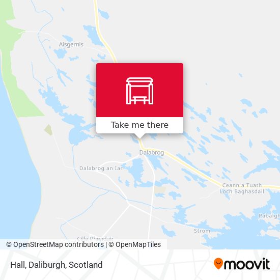 Hall, Daliburgh map