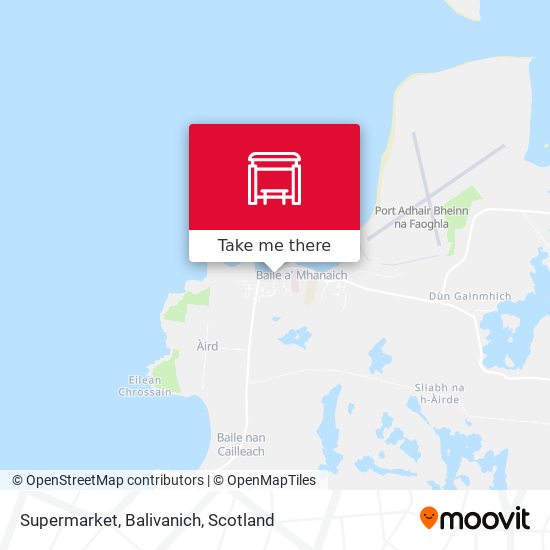 Supermarket, Balivanich map