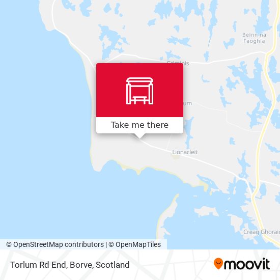 Torlum Rd End, Borve map