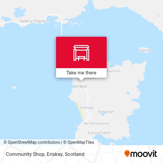 Community Shop, Eriskay map