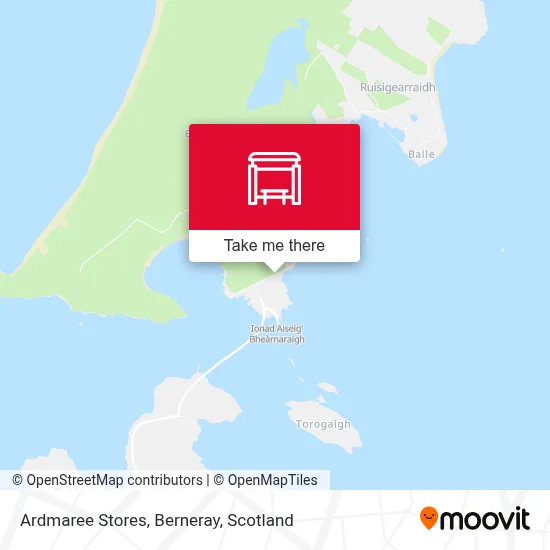 Ardmaree Stores, Berneray map