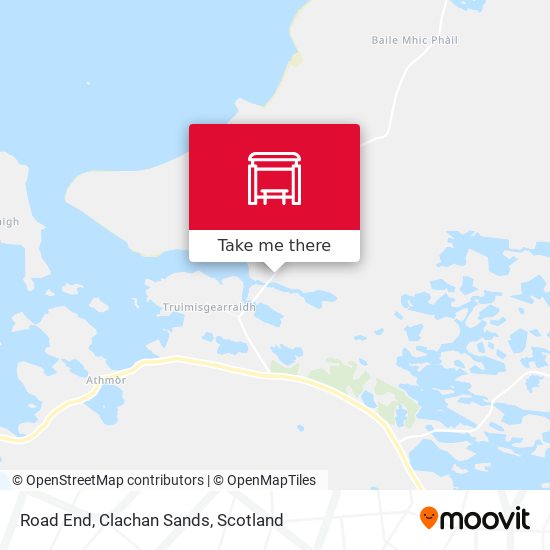 Road End, Clachan Sands map