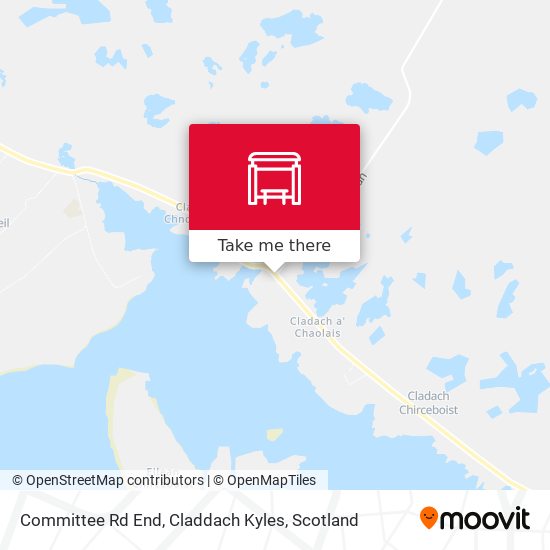 Committee Rd End, Claddach Kyles map