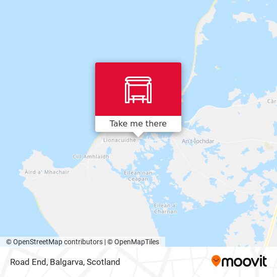 Road End, Balgarva map