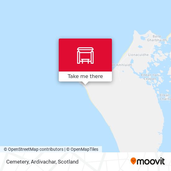 Cemetery, Ardivachar map