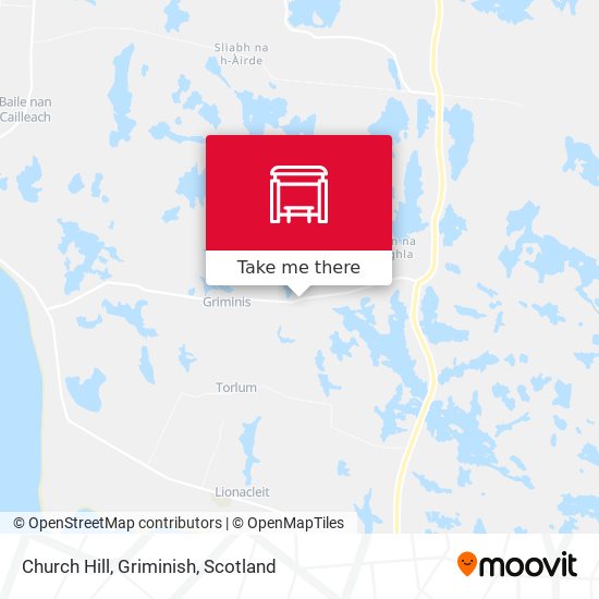 Church Hill, Griminish map