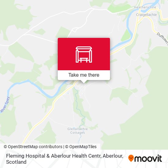 Fleming Hospital & Aberlour Health Centr, Aberlour map