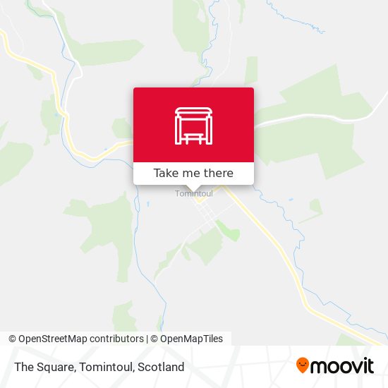 The Square, Tomintoul map