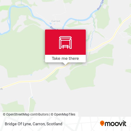 Bridge Of Lyne, Carron map