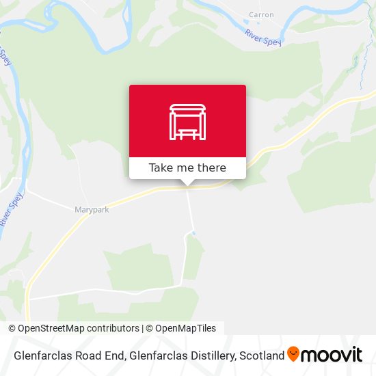Glenfarclas Road End, Glenfarclas Distillery map