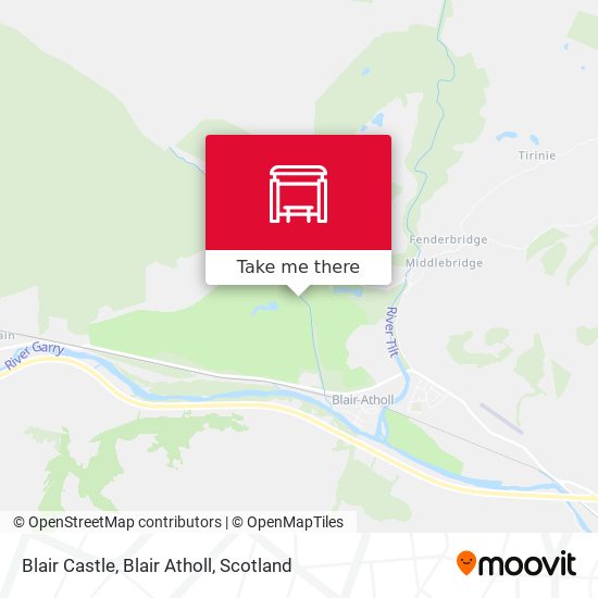Blair Castle, Blair Atholl map