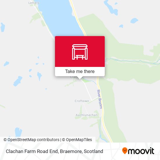 Clachan Farm Road End, Braemore map