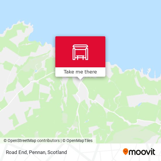 Road End, Pennan map