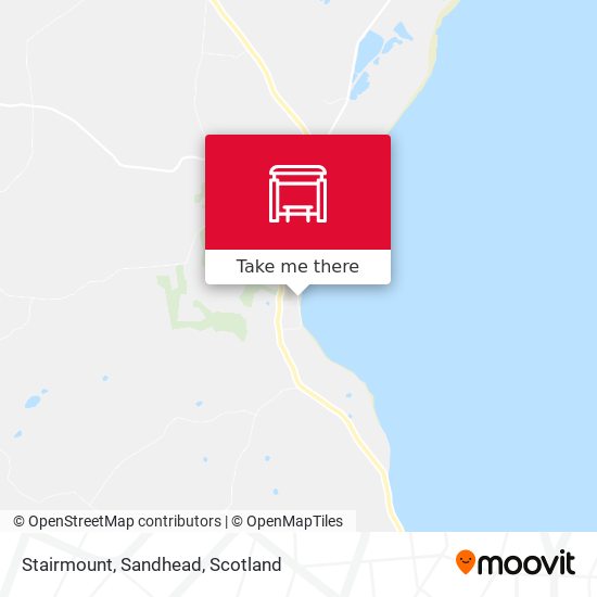 Stairmount, Sandhead map