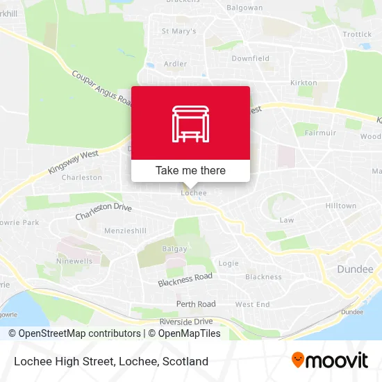 Lochee High Street, Lochee map