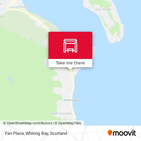 Fen Place, Whiting Bay map