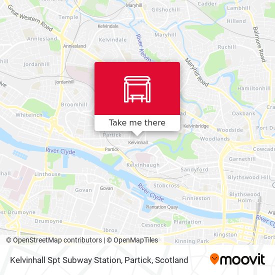 Kelvinhall Spt Subway Station, Partick map
