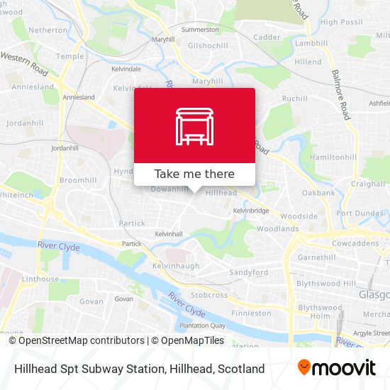 Hillhead Spt Subway Station, Hillhead map