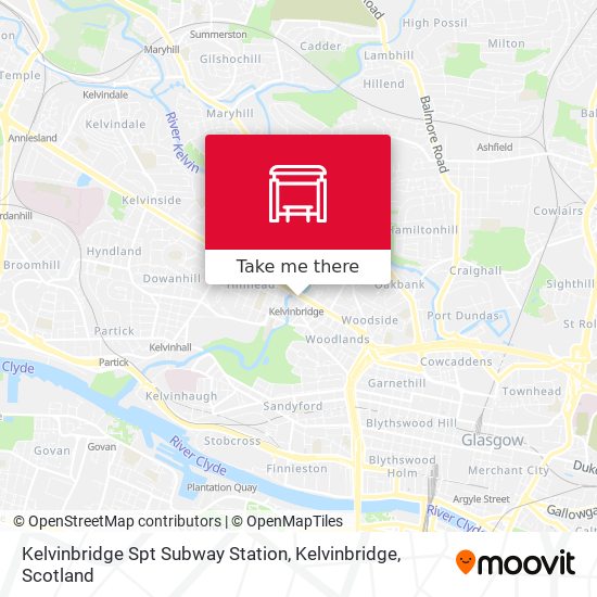 Kelvinbridge Spt Subway Station, Kelvinbridge map