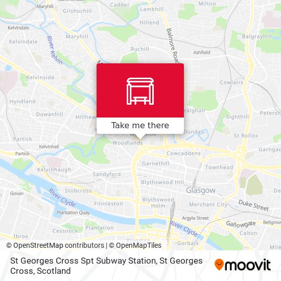 St Georges Cross Spt Subway Station, St Georges Cross map