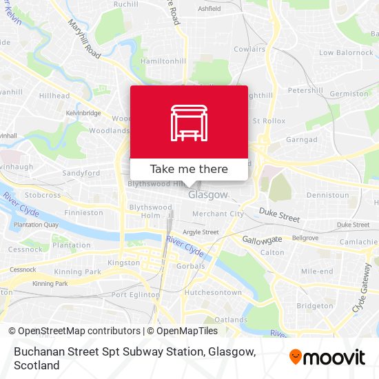 Buchanan Street Spt Subway Station, Glasgow map