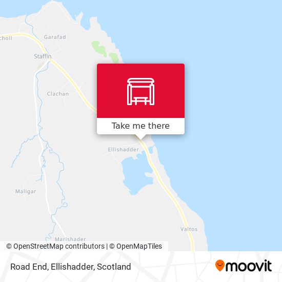 Road End, Ellishadder map