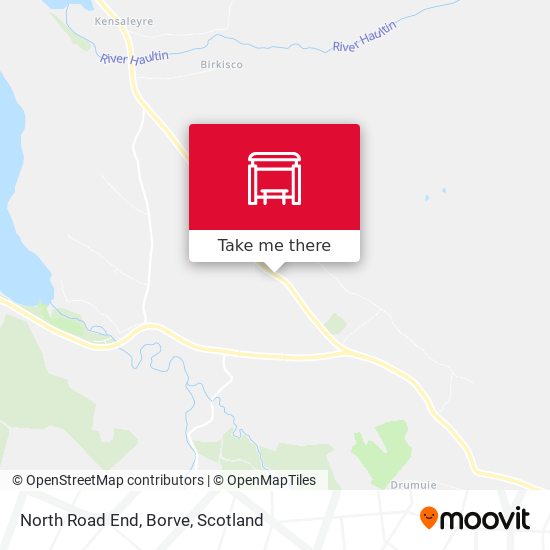 North Road End, Borve map