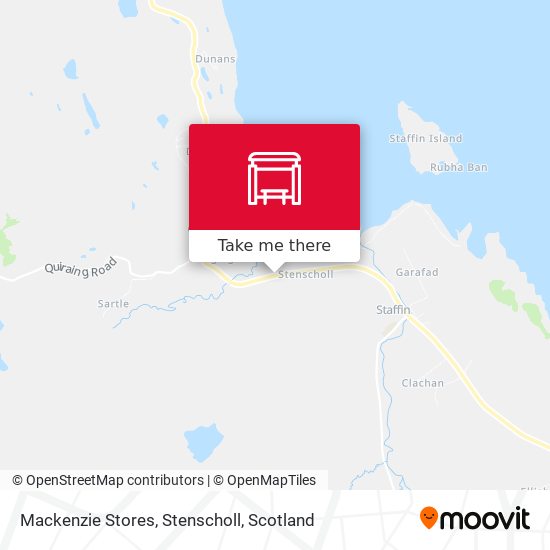 Mackenzie Stores, Stenscholl map