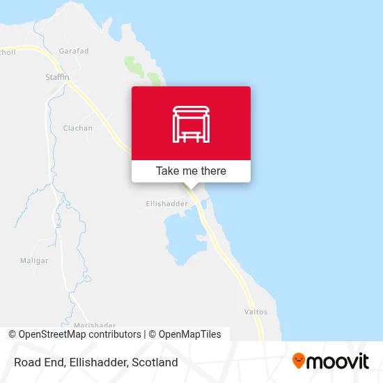 Road End, Ellishadder map
