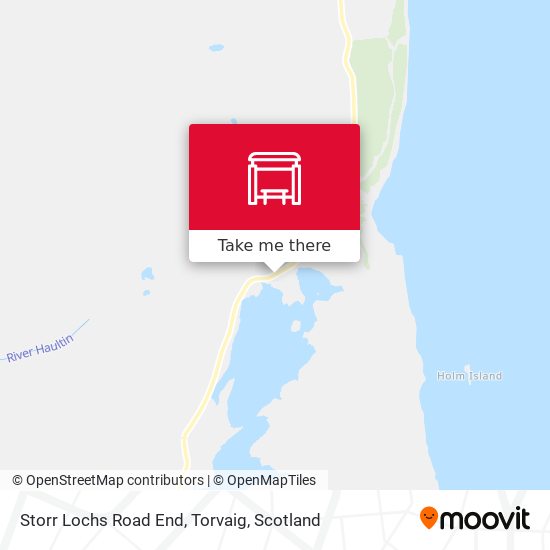 Storr Lochs Road End, Torvaig map