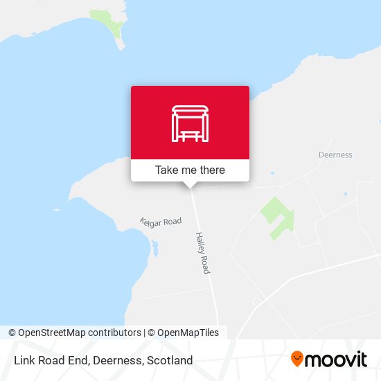Link Road End, Deerness map