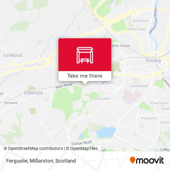 Ferguslie, Millarston map