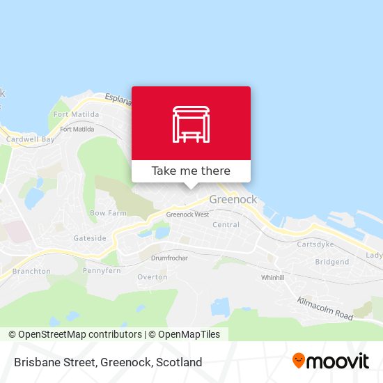 Brisbane Street, Greenock map