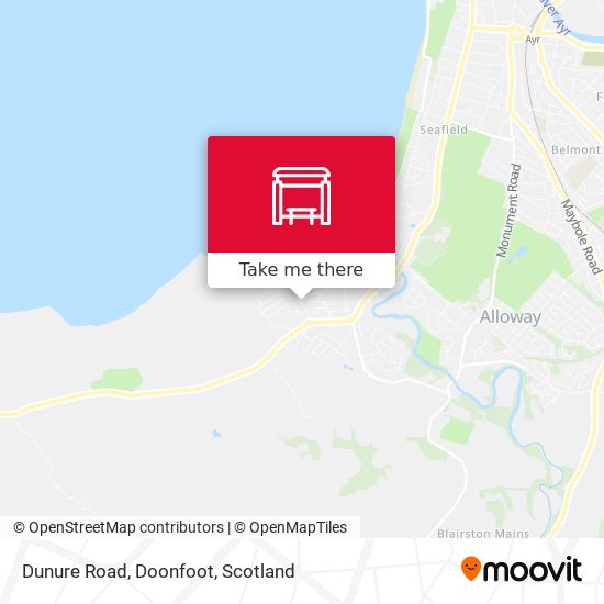 Dunure Road, Doonfoot map