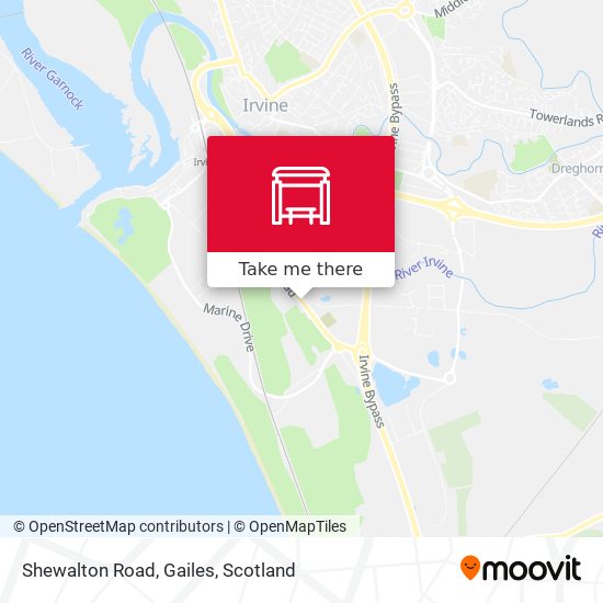 Shewalton Road, Gailes map