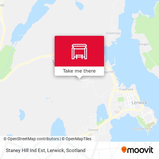 Staney Hill Ind Est, Lerwick map