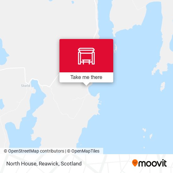 North House, Reawick map