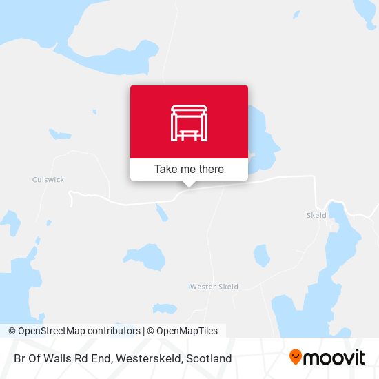 Br Of Walls Rd End, Westerskeld map