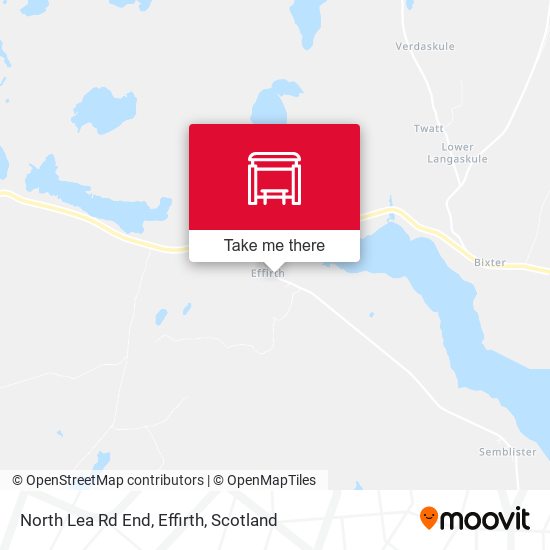 North Lea Rd End, Effirth map